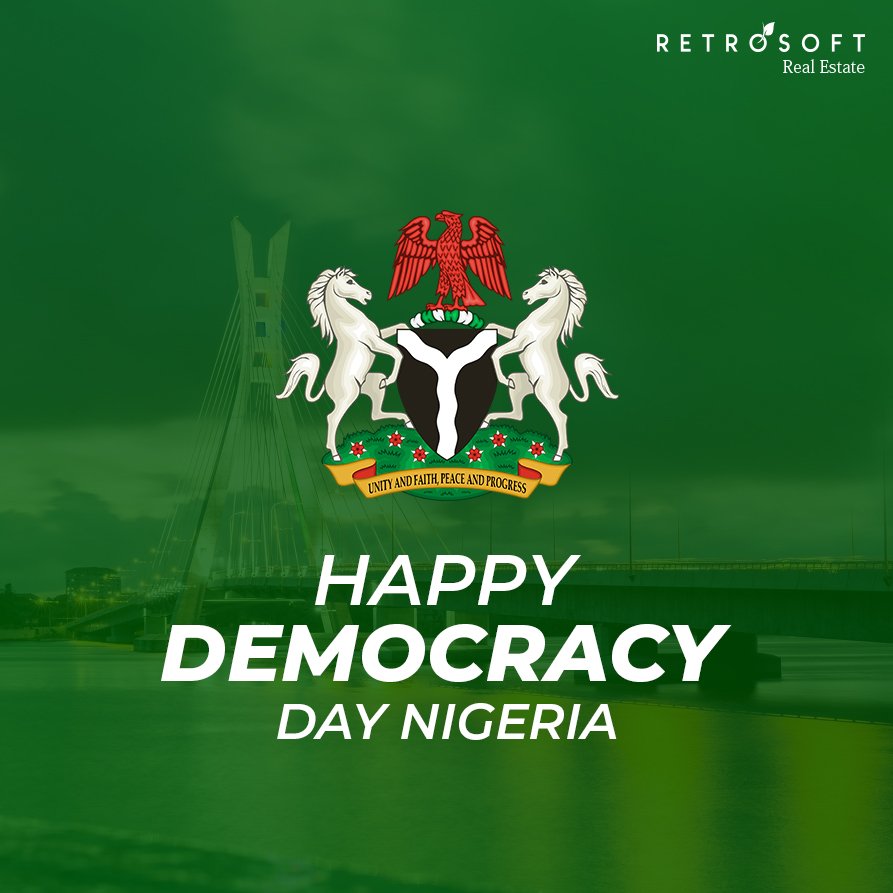 RetrosoftRE's tweet photo. God bless the Federal Republic of Nigeria, Happy Democracy Day! 🇳🇬
_
#retrosoftre #realestate #democracy #democracyday #june12 #buhari #celebration https://t.co/zcVTAF5NbA