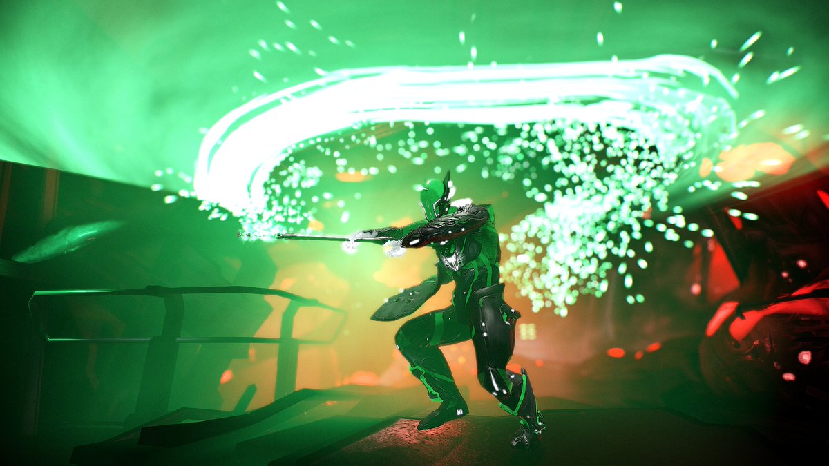sai_vtuber's tweet image. Seeing this game in slow motion makes you appreciate all the details! 
@DigitalExtremes @PlayWarframe thank you for all your hard work and passion on the game that you love :)
#Warframe #Green