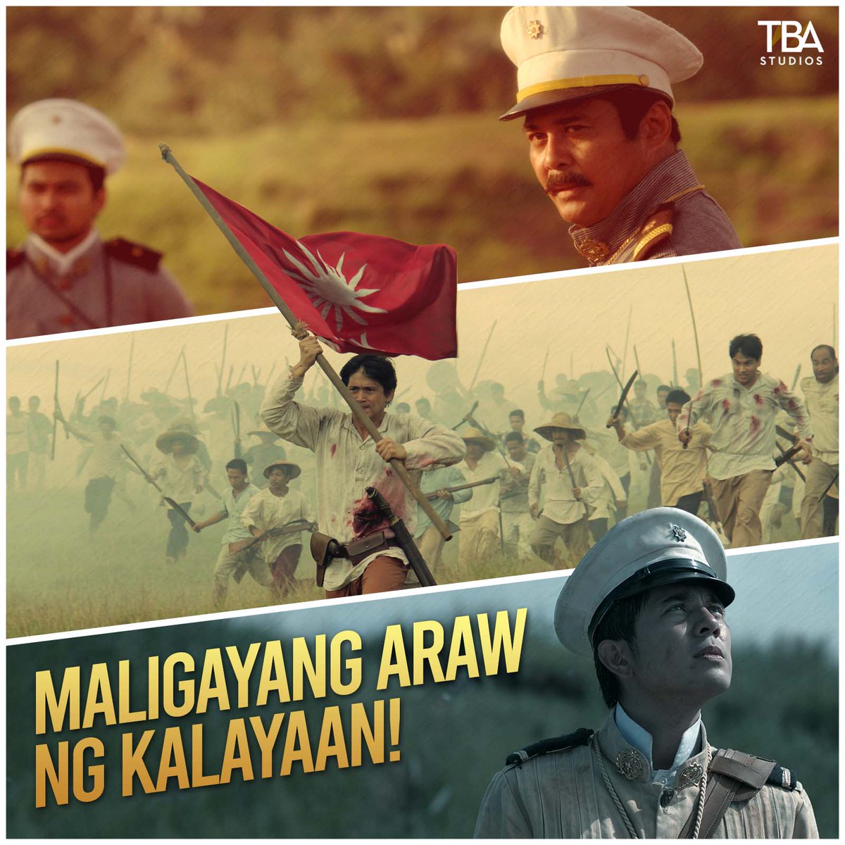 TBAStudiosPH's tweet photo. Para sa mga lumaban at patuloy na lumalaban para sa ating kalayaan.

Isang Maligayang Araw ng Kalayaan sa ating lahat! https://t.co/vSnVoFg6OA