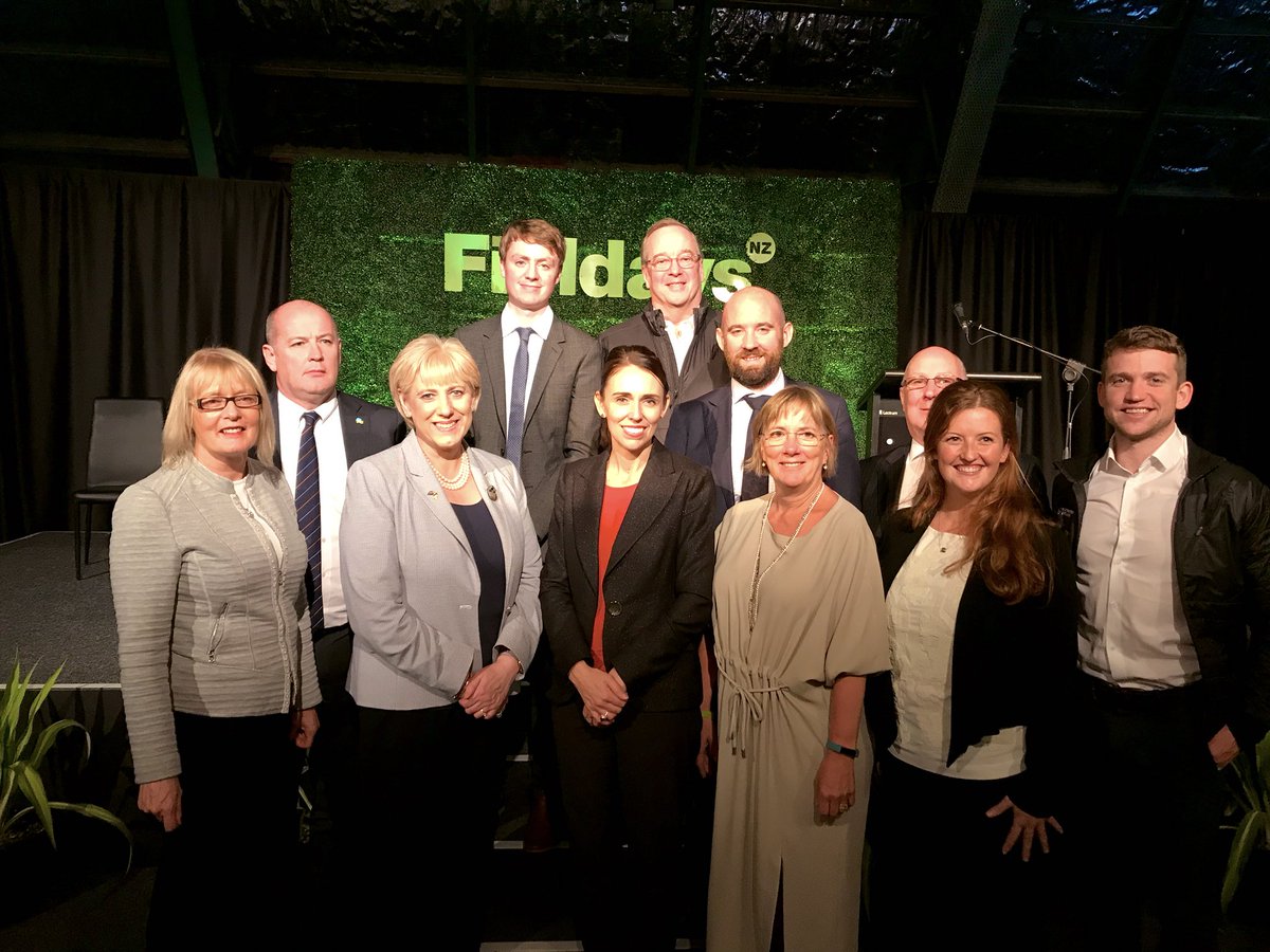 New Zealand Prime Minister Jacinda Ardern with Ireland’s Minister for Business, Enterprise and Innovation @HHumphreysFG and Team Ireland ☘️at Fieldays 2019 #whyireland <a href="/IDAIRELAND/">IDA Ireland</a>  <a href="/Entirl/">Enterprise Ireland</a> <a href="/IrelandinNZ/">Ireland in New Zealand</a>