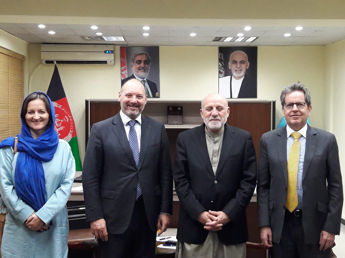 Discussed peace process with Minister @Umerdaudzai2, whose insights are invaluable. A lot of good work being done there, which the #EU is happy to concretely support for a participative and inclusive Peace. @AfghanistanHPC @EUinAfghanistan