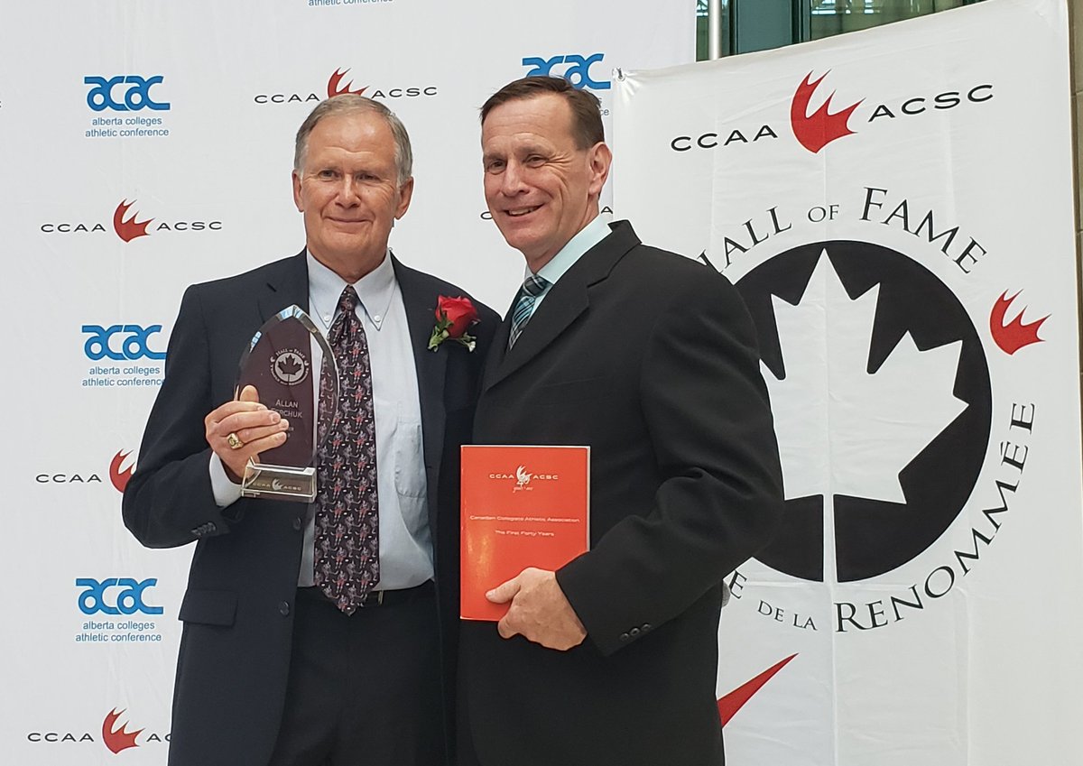 CCAAsportACSC's tweet photo. Allan Ferchuk (Builder Category) is inducted into the CCAA Hall of Fame! 
#CCAApride https://t.co/ynWe1UpHPf