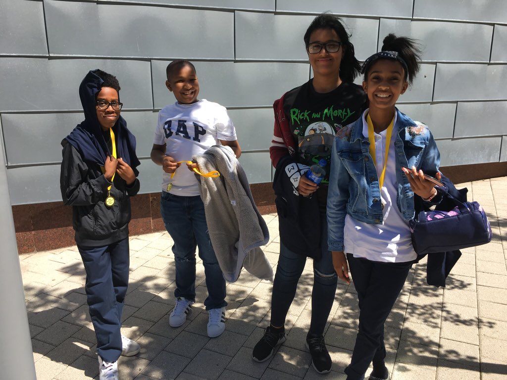 HTCobras's tweet photo. Nothing cooler than some Math Nerds! 🤓😎🙌🏾 Congratulations to all the schools that won an award and all participating schools in @NPSvoices Math Olympics! 📚🏆 When one of our kids win, we all win! #newarknj #newarkboematholympics https://t.co/iWq3y0rNEz