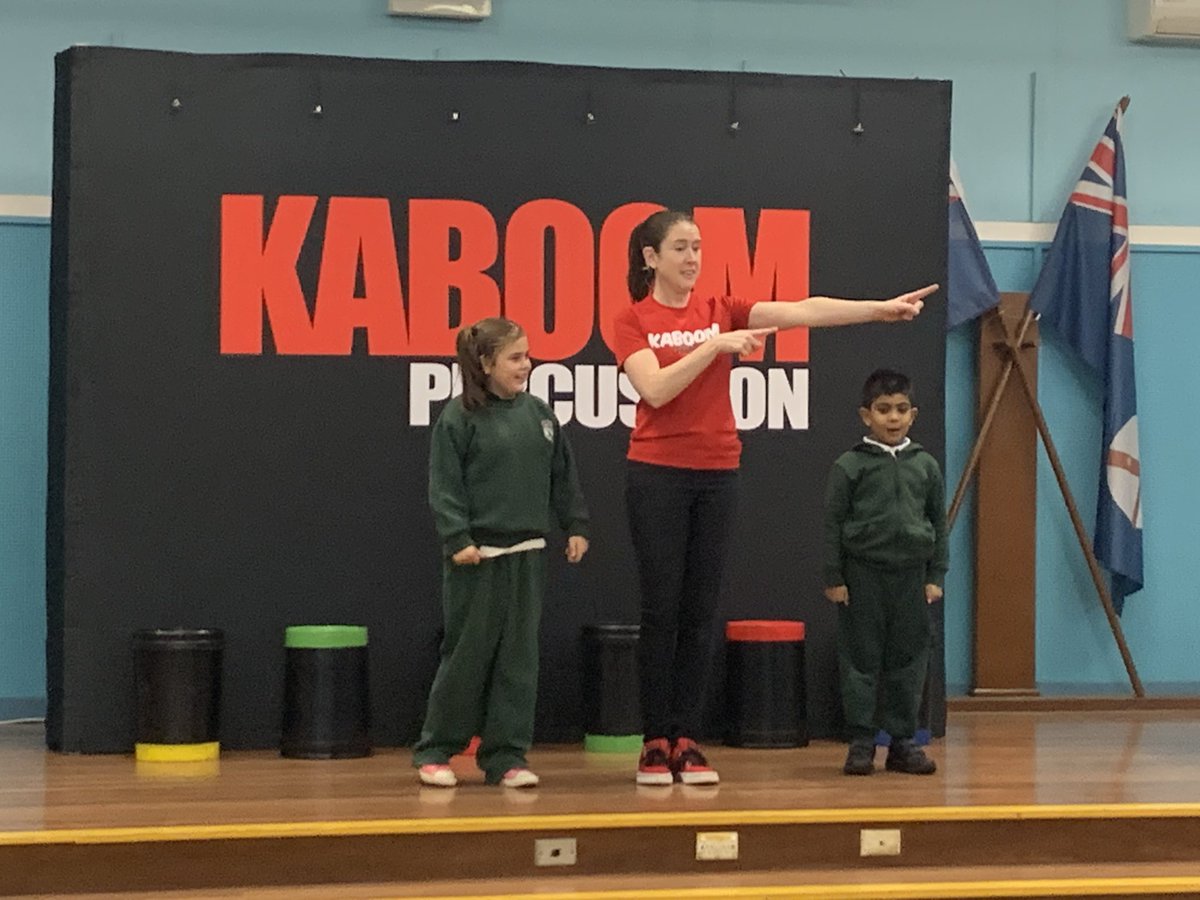 Maree_E_C's tweet photo. @IngleburnPs had the best time with #kaboompercussion this morning! These guys are incredible - so inspiring!! My students were star struck 🤩🤩🤩 https://t.co/cVx0QcfsQQ