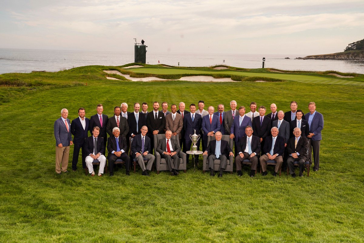 usopengolf's tweet photo. So much greatness in one place.

Nearly three dozen #USOpen winners gathered tonight at Pebble Beach for the Reunion of Champions. https://t.co/3umI6zPHY2