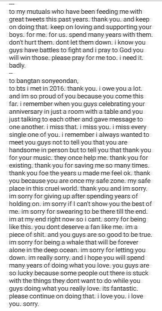 jincluded's tweet image. hello, this will be a open letter for armys, my mutuals and specially for @BTS_twt
because i may not be there for their anniversary tomorrow. please read.
#2019BTSFESTA
#ForeverYoungWithBTS 
#BTS6TH_BIRTHDAY 
-sorry for the pics thats when it looks like if u read it with tears.
