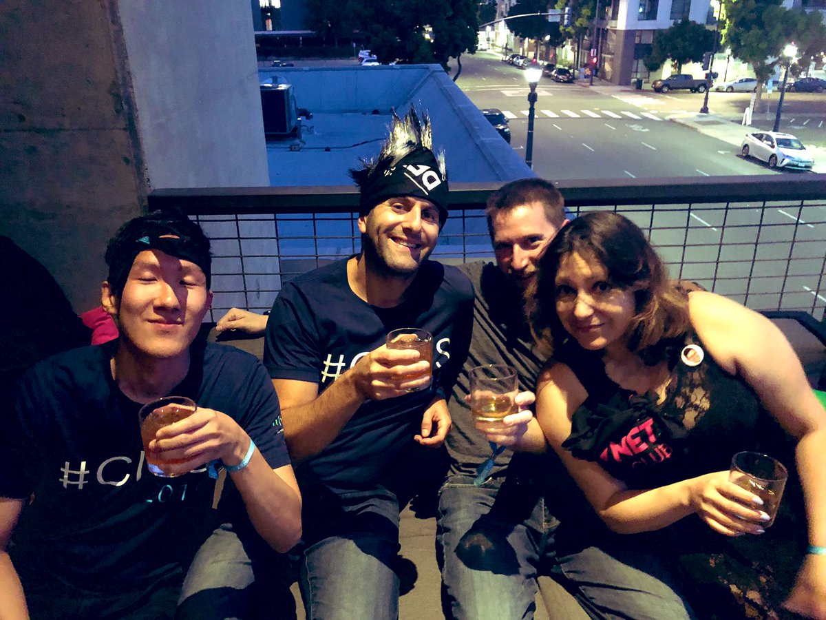 mattouellette's tweet photo. #CLUS with @silviakspiva @gosha @richardlam @cisco 

#DevNet party! https://t.co/thgBQsgse4