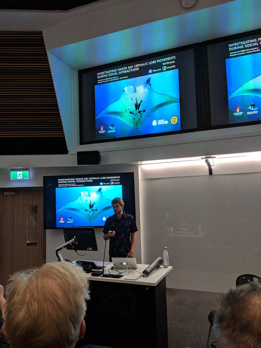 MotherOfRays's tweet image. And yet another great session at this year&apos;s @MQBiology HDR conference! Talks from #flatworms to #mantarays to #lizards from @Manta_Rob, Jorge Rodriguez Monter, @IvanBeltran31 and Ko-Huan Lee. 👏👏👏