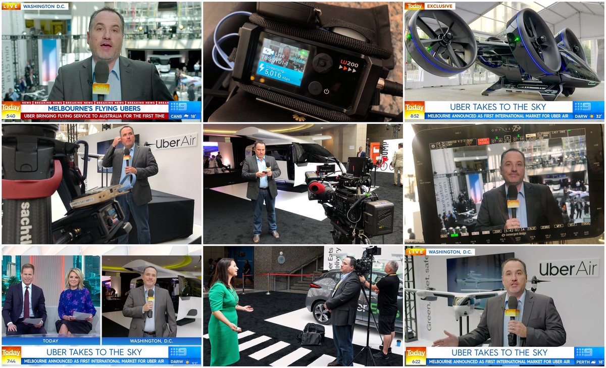 DanTVusa's tweet photo. Great day covering “Flying Uber’s” Working with @trevorlong and @TheTodayShow broadcasting Live from Washington DC via @LiveU #lu200 https://t.co/MkFBpPlg7x