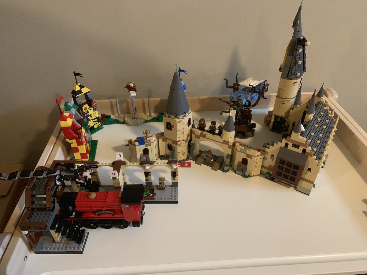 Who is having more fun putting this together- me or Zane? #HarryPotter #lego