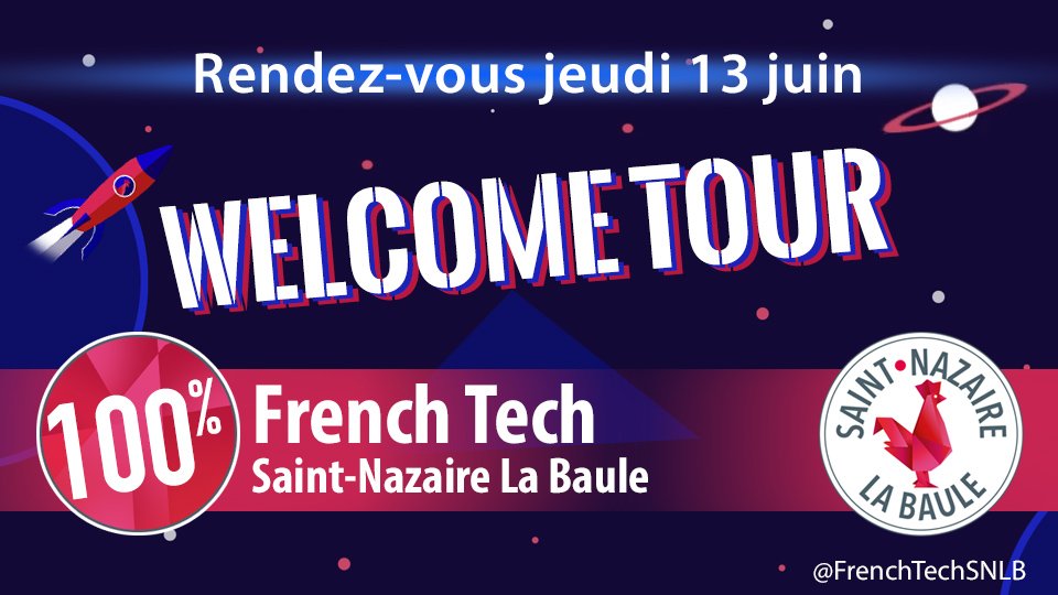 FrenchTechSNLBP's tweet photo. [#WelcomeTour] 📢 J-1 avant la journée #LaFrenchTech Saint-Nazaire La Baule !
7h45 Petit-déjeuner #innovation @atlanpole 10h30 Découverte entreprises #BlueTech
15h00 : Rencontre entreprises innovation de services @RucheStNazaire 
18h30 RDV @Plage_Web 
ℹ🔗 https://t.co/I01gNN5l7L https://t.co/amEI3MHNhH