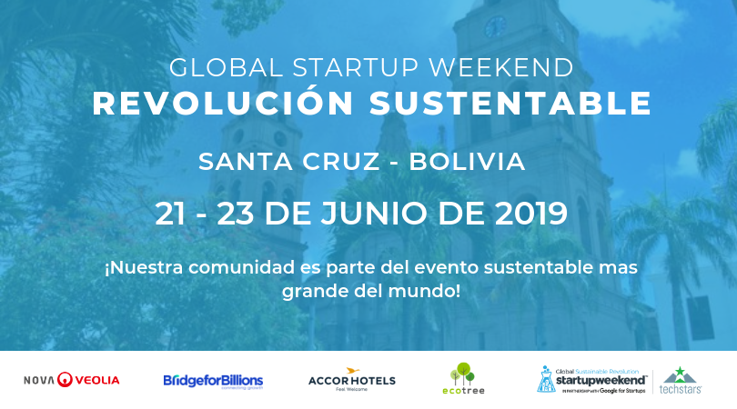 SWSantaCruz's tweet photo. #Global #Startup #Weekend #Sustainable #Revolution 🔥 Esta edición global se realiza en dos fines de semana: 14-16 de Junio y 21-23 de Junio 🌍🤗
#SantaCruz #Bolivia inicia 21 de Junio en @FTE_Bolivia
#GSWSR @GSWSR2019 #swsantacruz #startupweekend @StartupWeekend @Techstars_ES https://t.co/XJGpcNpeSc