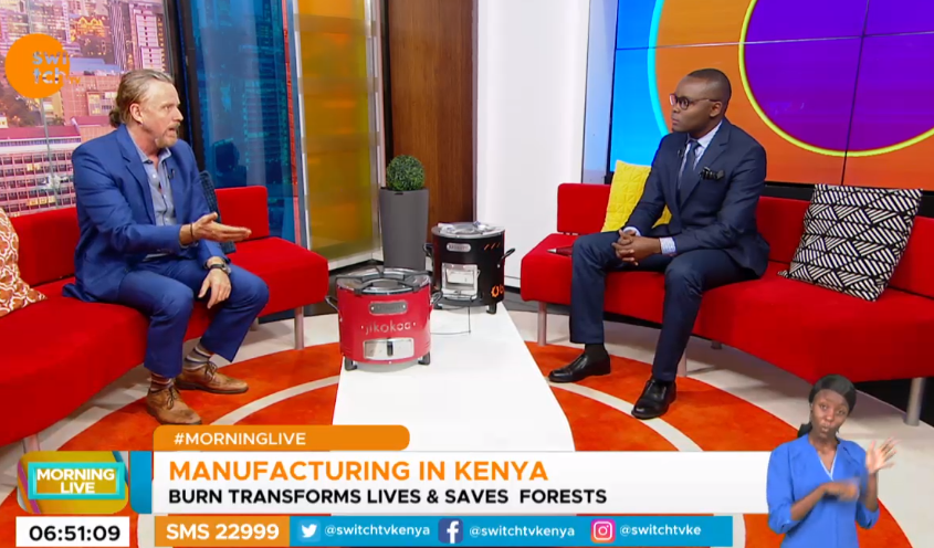 BurnMfg's tweet photo. "Our jikos are 100% #MadeInKenya at our Ruiru Factory where women make over 60% of our workforce." - @PeterScottBURN discussing Kenya's Manufacturing industry on @switchtvkenya's #MorningLiveKE https://t.co/sGURcaRtcC