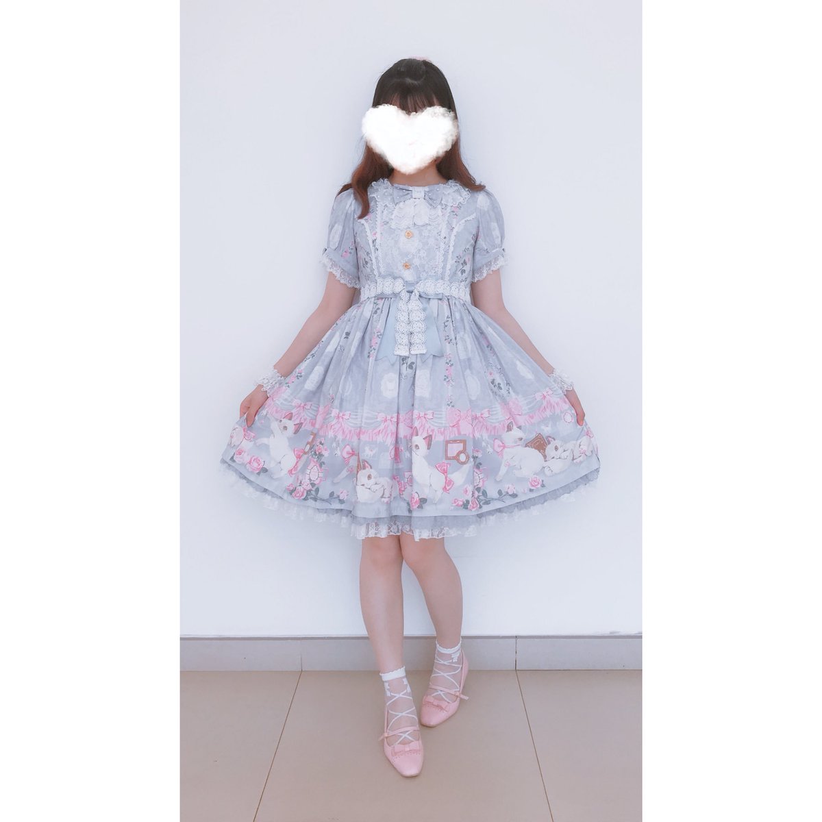 500円引きクーポン】 Angelic Pretty Romantic Cat ワンピース