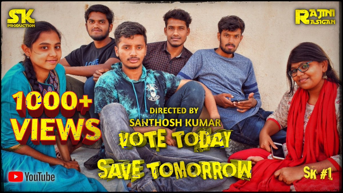 santhriller_san's tweet photo. Happy to Announce That 1000+ Views "VOTE TODAY SAVE TOMORROW"
#VTST https://t.co/fXhmXjv7LP