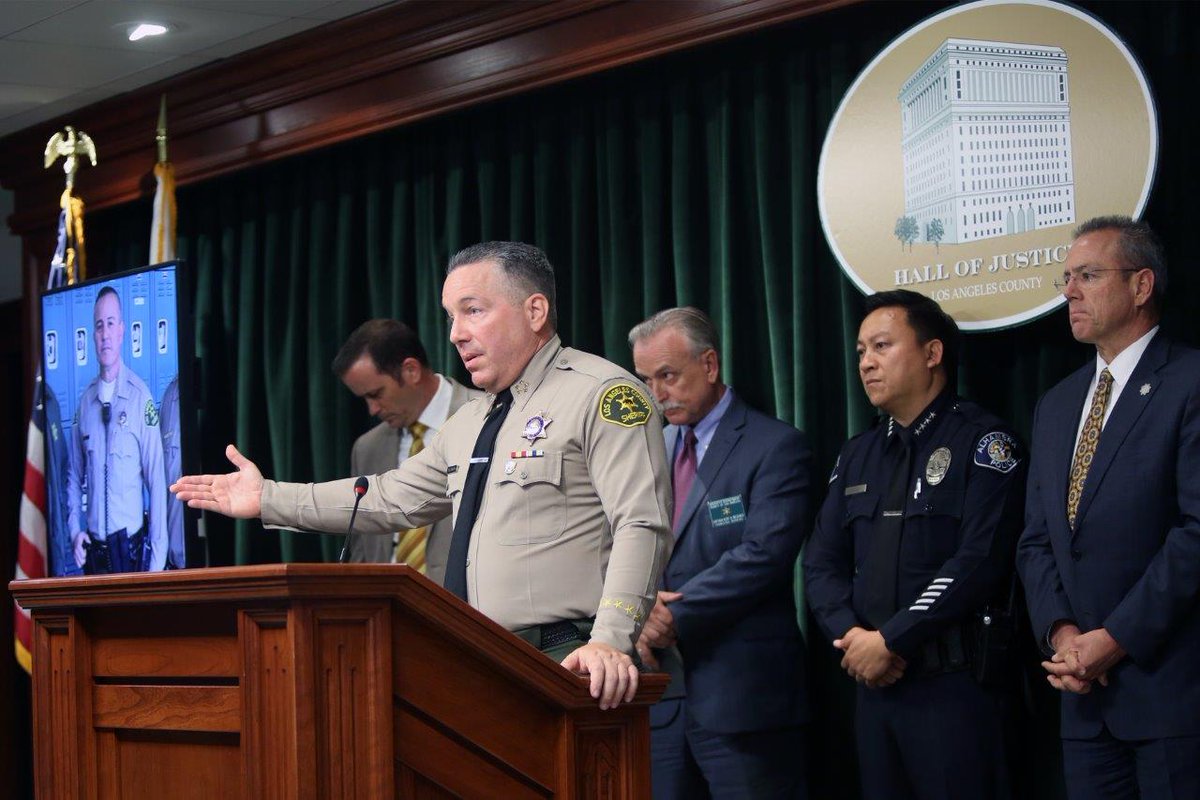 2nd UPDATE* #LASD Hosted Press Conference with Details on the Senseless  Shooting of Deputy Solano in #Alhambra. Go to our Facebook page to view  full press conference. https://t.co/eHbXQykfBy @AlhambraPolice @LAPDHQ @LBPD