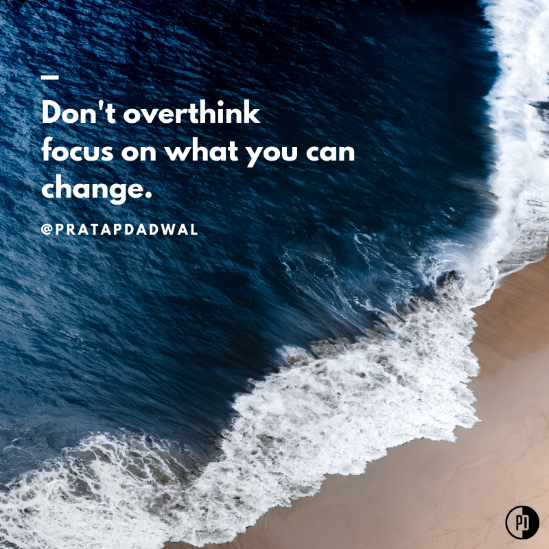 pratapdadwal's tweet photo. Over-thinking ruins you!

Ruins your situation, twists things around, makes you #worry and just makes everything much worse than it actually is. ☝️Just remember, there’s nothing in this world that can trouble you as much as your own thoughts. 🔥
-
-
-
#overthinking #beastmode https://t.co/N1xzjn2hQN