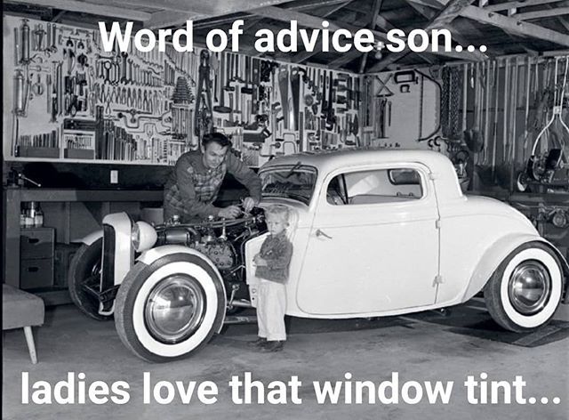 Don't get your Dad another pair of socks for Father's Day... Get him the best tint in the business and keep him feeling cool 😎 this summer!  Call or text us about or Father's Day specials going on now through Sunday!  We offer gift cards via email too! bit.ly/2R8wTLa