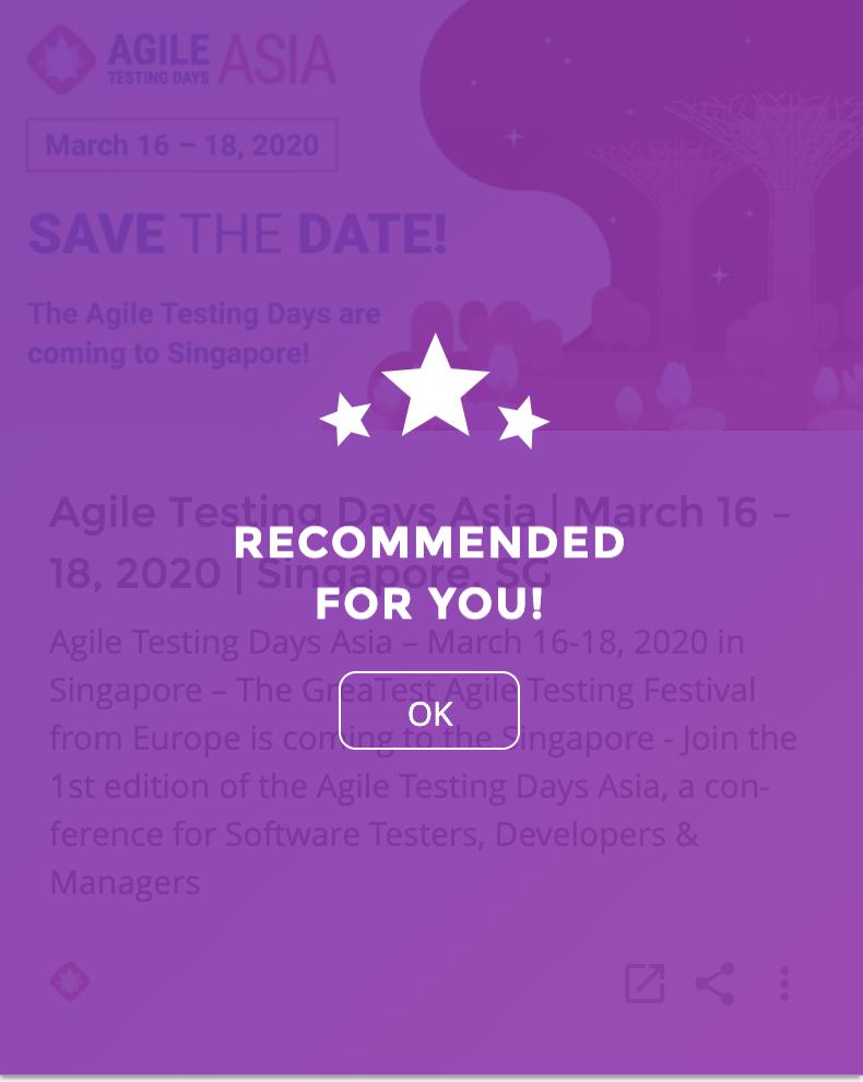 testingtechnews's tweet photo. Agile Testing Days Asia | March 16 – 18, 2020 | Singapore, SG @AgileTDAsia  

https://t.co/sEuaGWD61a https://t.co/ZUklTEU0Ne