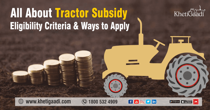 khetigaadi's tweet image. All About Tractor Subsidy – Eligibility Criteria and Ways to Apply - #KhetigaadiBlog
bit.ly/31uY4ET

#TractorSubsidy #AgricultureMachinery #TractorInfo #Framers