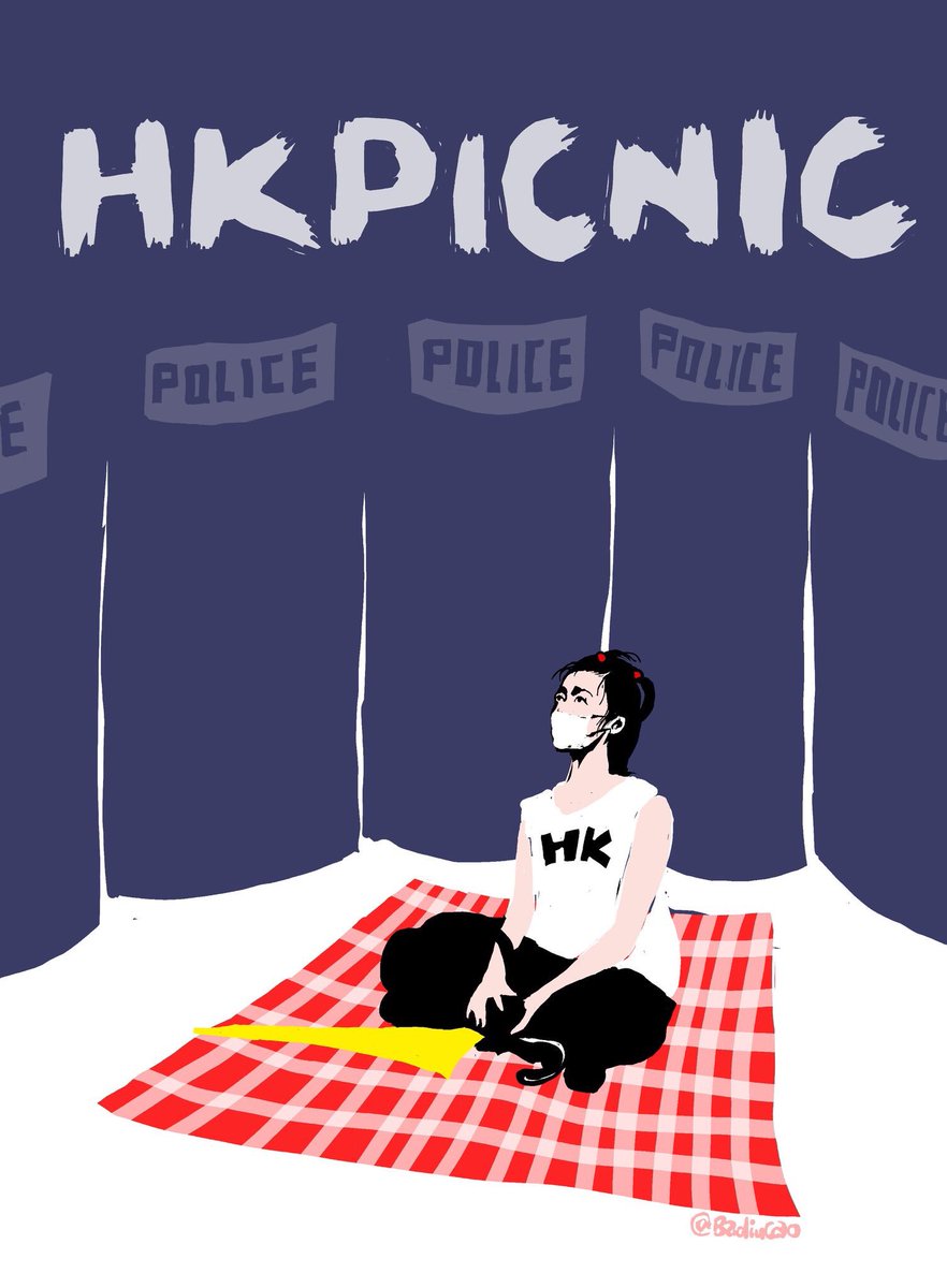 #Badiucao Cartoon 【HK Picnic】
#巴丢草 漫画 【香港野餐】
Massive turnout for #NoChinaExtradition protest again today What are you waiting?Lets go picnic in Legco!
Link for Free download for protest
https://drive.google.com/drive/folders/1xU9F2LYlk3B_CQak1icV3JKCMs0kn3zf …
香港市民加油!你们的无畏和勇敢会被世界记住!
#反送中
