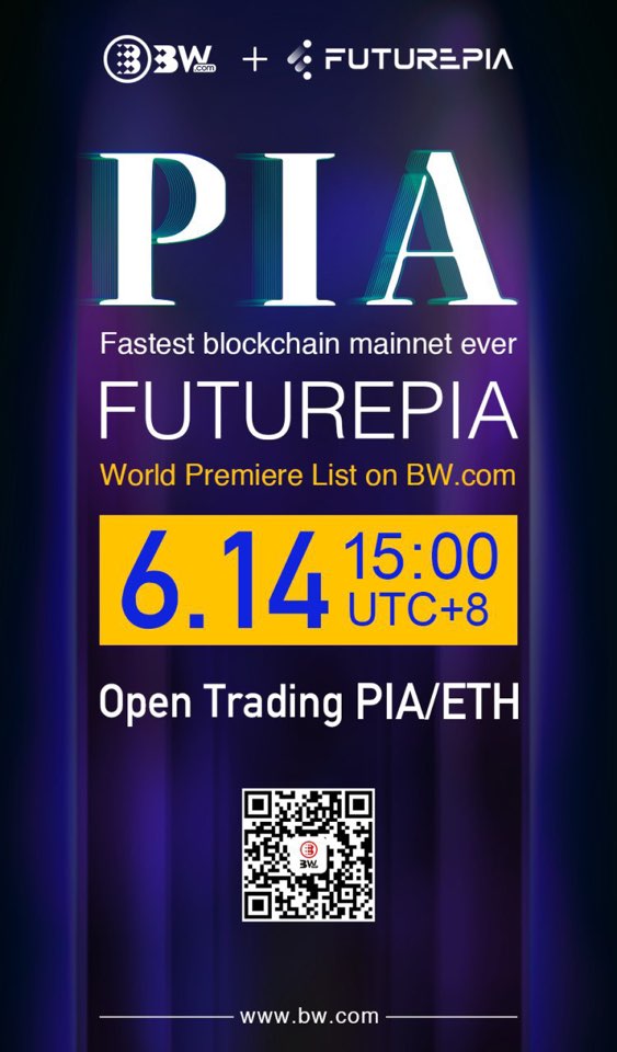 futurepia_'s tweet photo. π₯ #Futurepia Listing Date Announced π₯
Futurepia will be listed on @BWWord i.e #BWExchange on 14th June π
Time: 16:00 KST (Korean Standard Time)
Open Trading Pair: #ETH / #PIA
#Blockchain #cryptonews #fastestblockchain #EOSkiller #SteemitAlternative #SNAC #KoreanBlockchain https://t.co/sSY3XF5mar