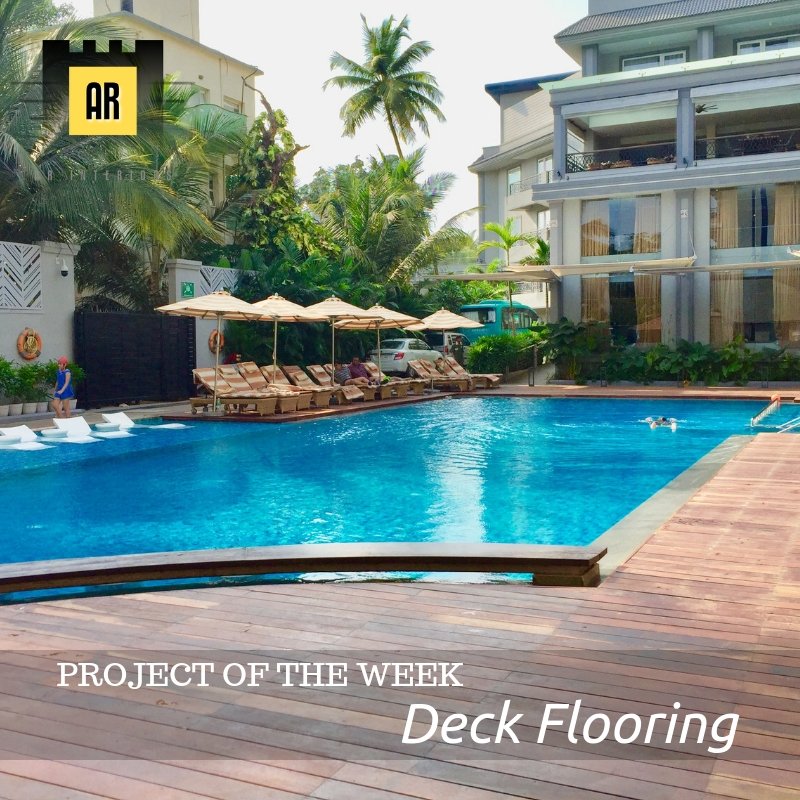 AR_Interiors12's tweet image. Pool Deck Flooring completed at @LeMeridienGoa 

#poolflooring #deckflooring #decking #deck #woodenflooring #swimmingpool #outdoordecking #goa