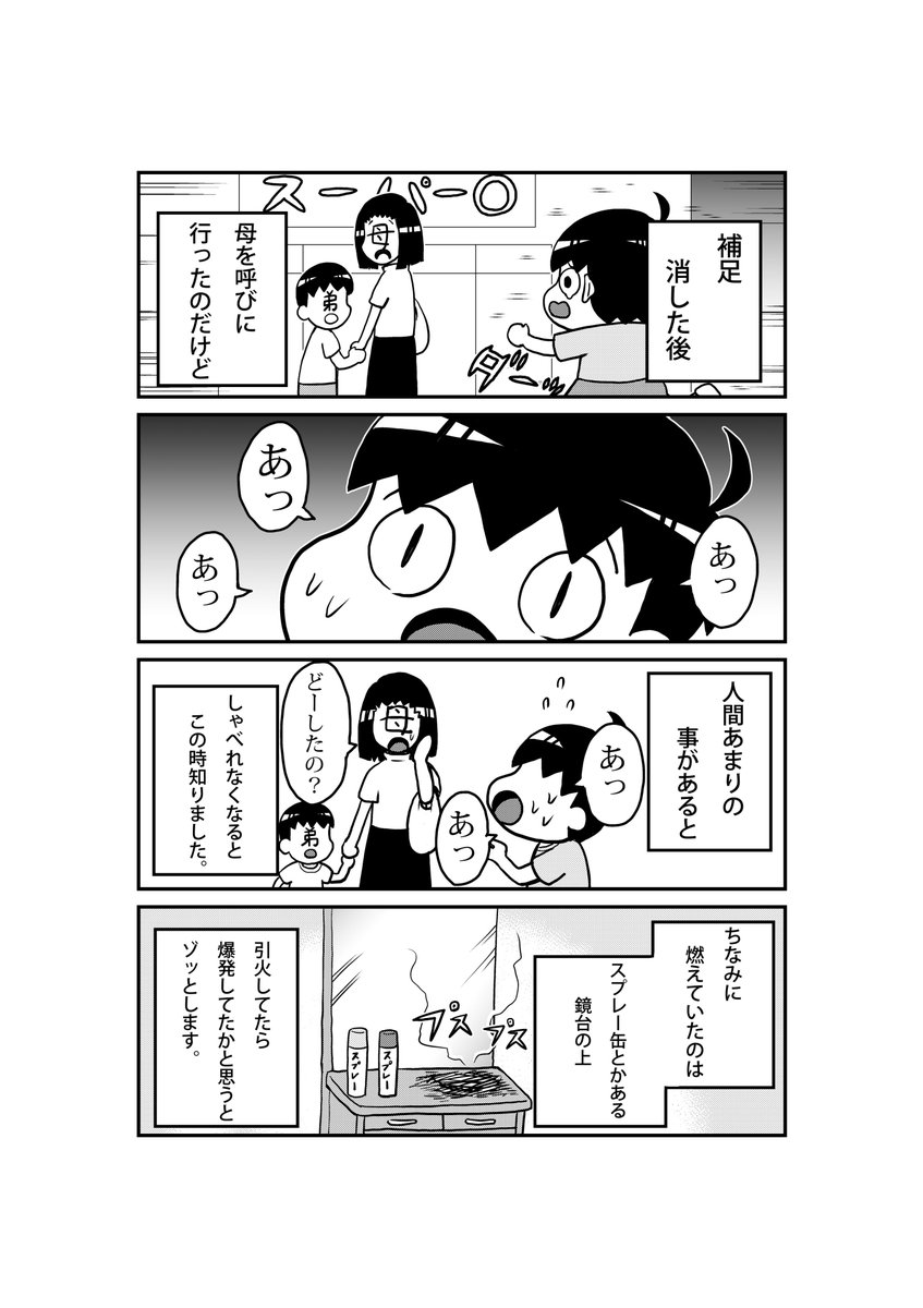 火の玉みちゃった話。
動いたらやられると思ってた。
＃日常マンガ 