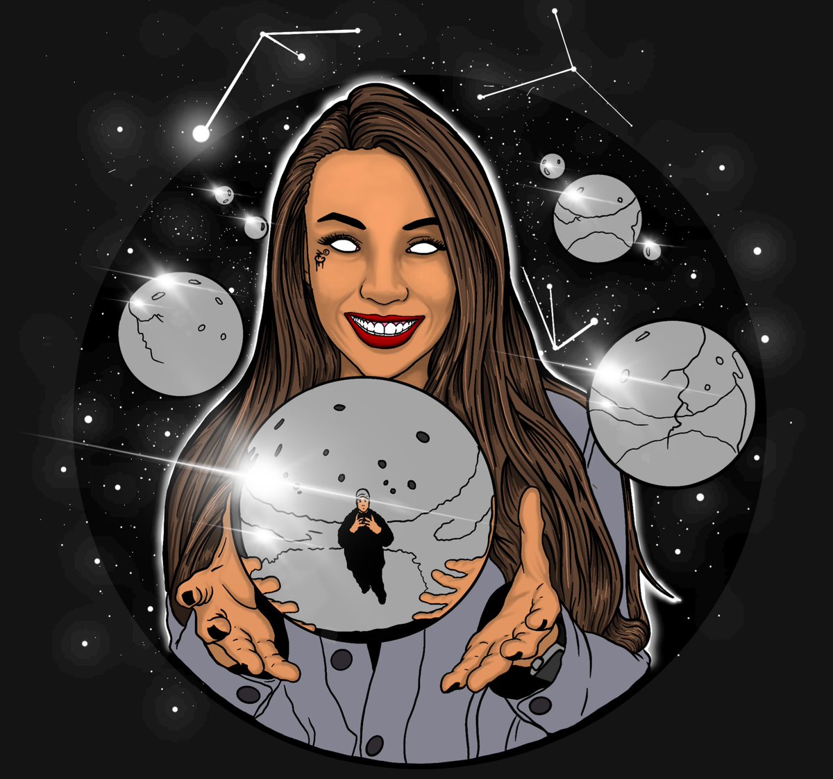 Elijvhsoliz's tweet photo. So the random ☝🏽 follower I chose was @KaciWyn13 from Chicago, Illinois. I did my best to finish before bed. Hope you enjoy 🙏🏽🖤 #elijvhvrt #weareentity https://t.co/44BNHkdOEA