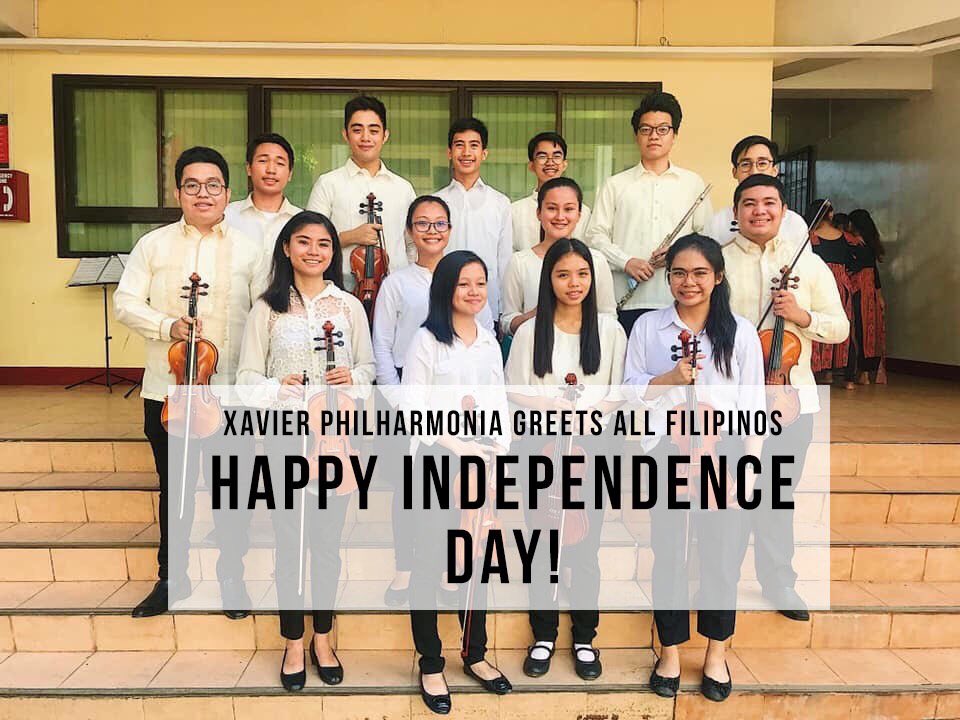 xuphilharmonia's tweet photo. Isang himig ang aking narinig
Minsa'y nanaginip ating bansa'y umaawit
Isang himig pagibig ang hatid
Ang musika'y batid sa bawat puso at isip

Xavier University - Ateneo de Cagayan Independence Day Celebration 🇵🇭

Happy Independence Day!

#xavierphilharmonia #independenceday https://t.co/iCKUsWMFDd