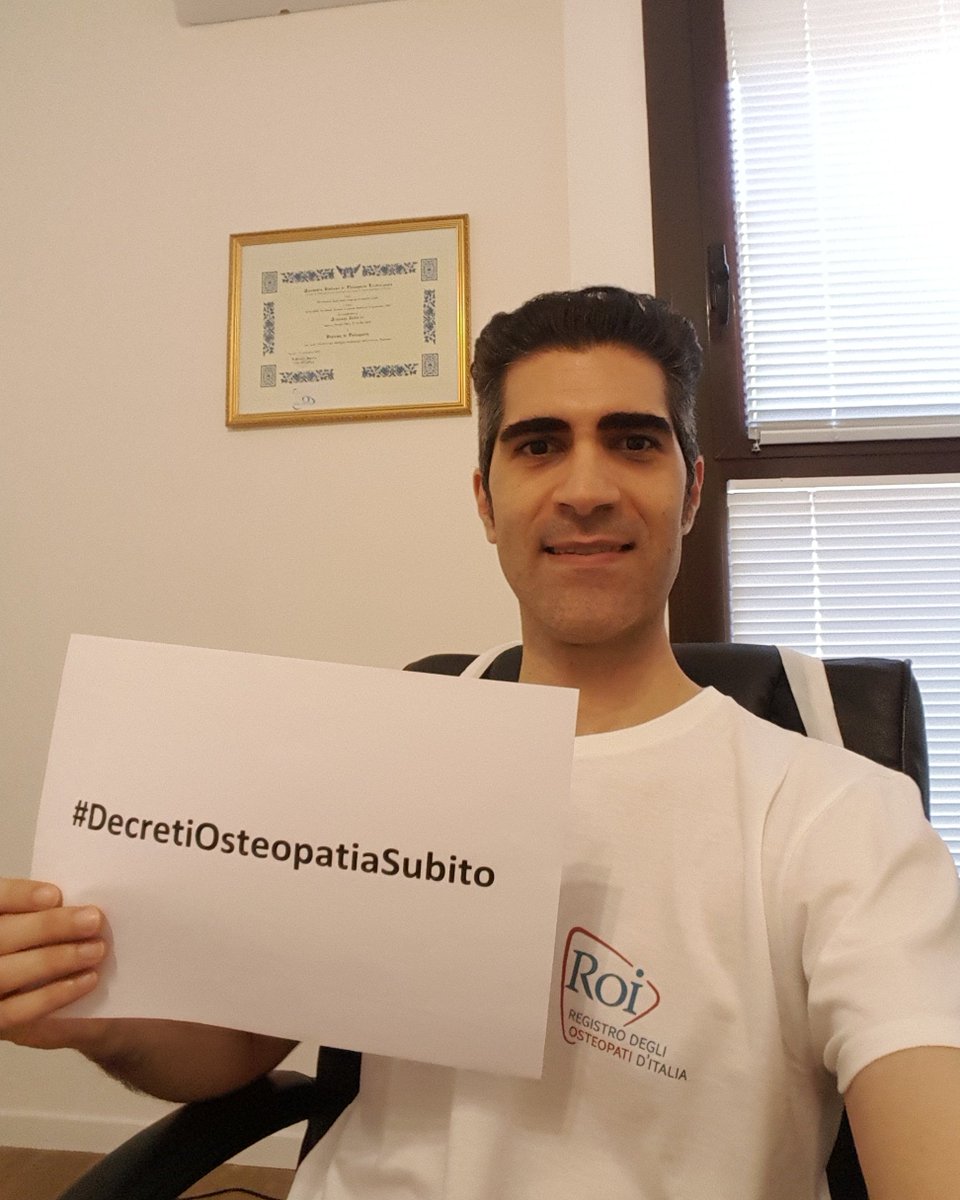 Sono anni che i cittadini scelgono #Osteopatia come terapia ma lo Stato non gli riconosce le spese come sanitarie. 
<a href="/GiuseppeConteIT/">Giuseppe Conte</a>
 
<a href="/GiuliaGrilloM5S/">Giulia Grillo</a>

<a href="/luigidimaio/">Luigi Di Maio</a>
<a href="/matteosalvinimi/">Matteo Salvini</a>
 la professione è stata individuata come sanitaria (L.3/2018) chiediamo #DecretiOsteopatiaSubito