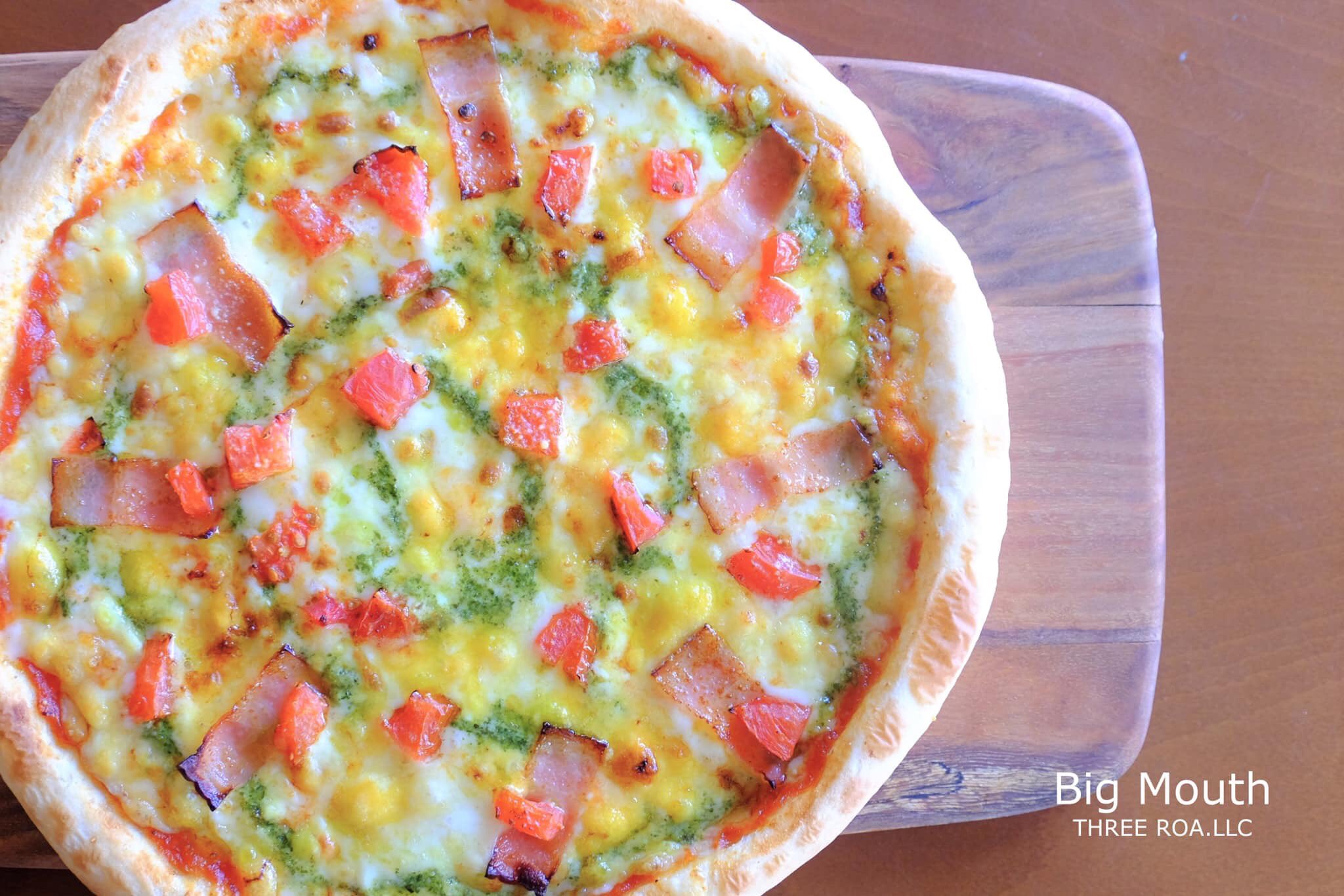 ビッグマウス浜田店 大好評 4種のチーズのバジルピザ T Co T9fk7frikp Twitter