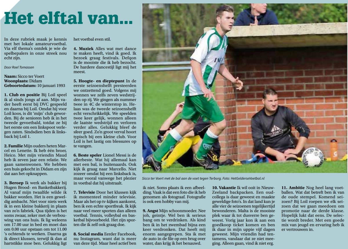 🥐"Al vanaf mijn 12e wilde ik bakker worden. Het is een geweldig ambacht." ➡️ Sicco ter Voert van <a href="/Loilvoetbal/">SV Loil</a>🥐