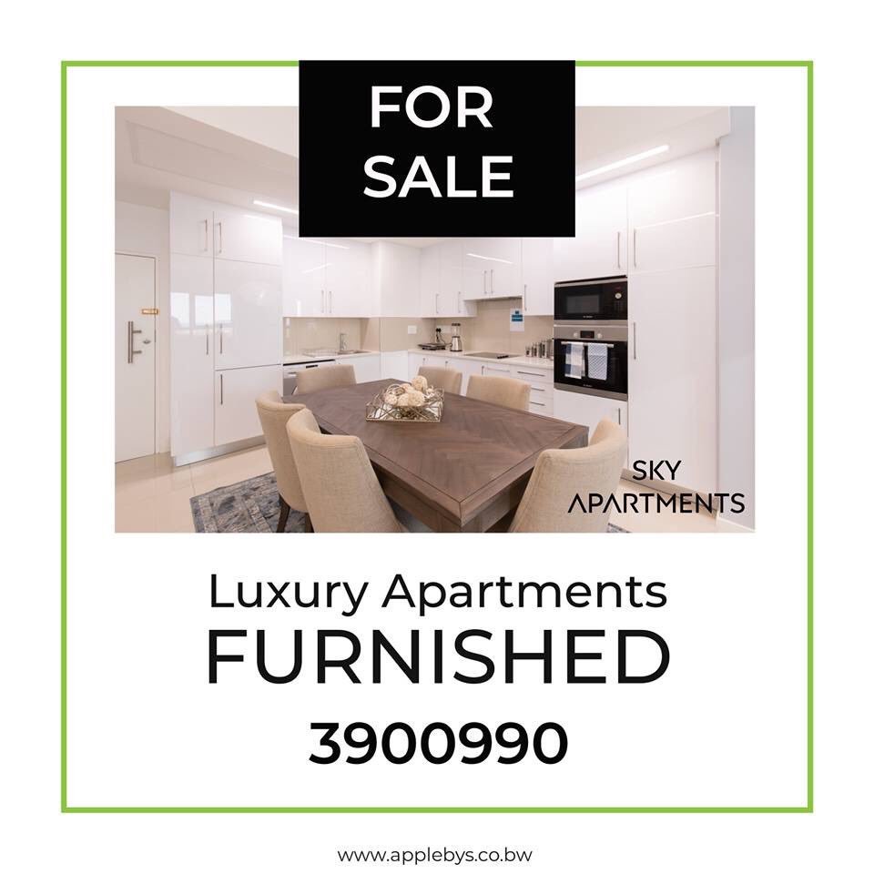 ApplebyReal's tweet image. LUXURY APARTMENTS 
For sale in Gaborone. Stunning views, luxurious interiors, fully furnished in the heart of Gaborone's CBD. Call Appleby's Real Estate on 3900990. #applebys #realestate #furnishedapartments #forsale #letting #selling #skyapartments #gaborone #botswana