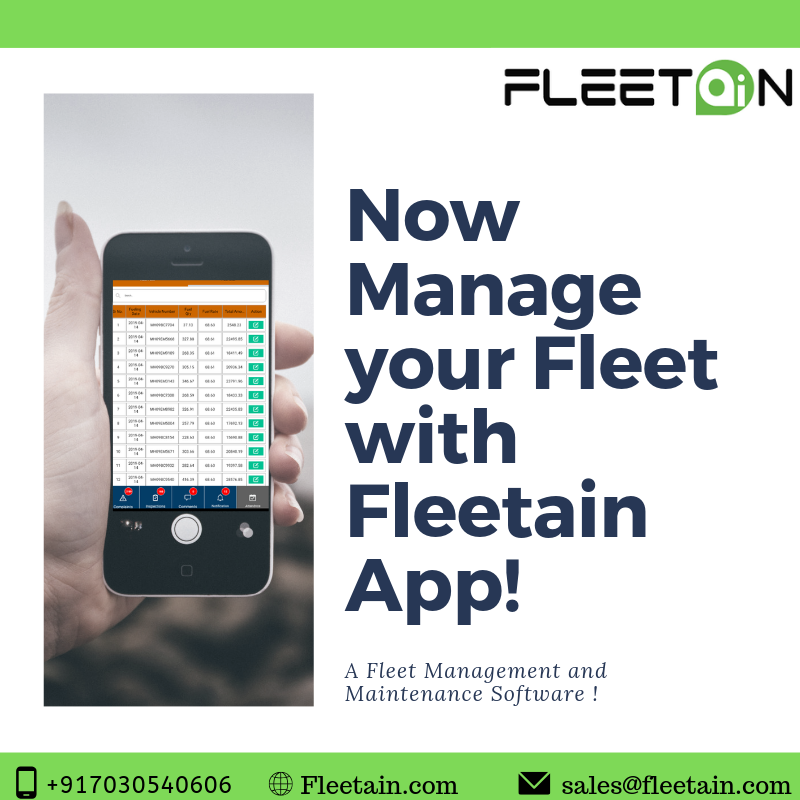 fleetain's tweet image. Now Manage your Fleet with mobile App developed by Fleetain. Fleetain is a management and maintenance software for vehicles.#fleet #fleetoperations #transportation #trucks #logisticssolutions #logistics #fleetmanagement #logisticsmanagement  #fleetmanager #fleetmanagementsoftware