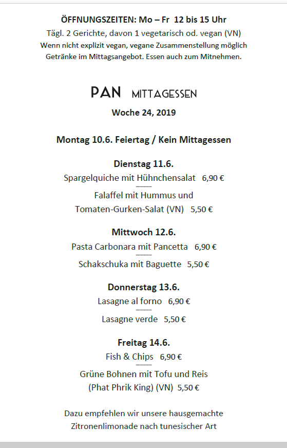 PANLokal's tweet photo. Oh.. hier noch schnell die Wochenkarte!
#Leipzig #Lindenau #Mittagessen #Lunch https://t.co/iRYKQadVU1