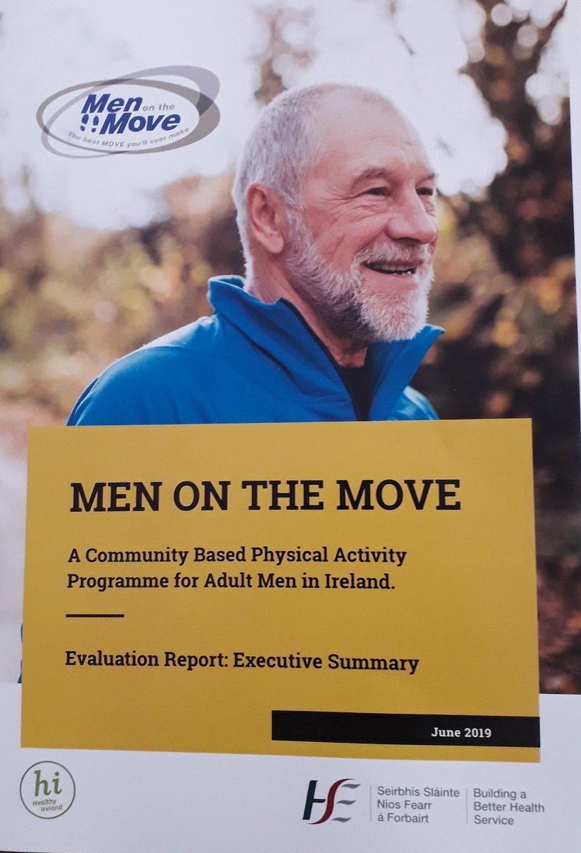 Delighted to launch the Men on the Move evaluation report today. A fantastic 12 week physical activity programme supporting men to become healthier &amp; more active. Already a huge success in 8 counties &amp; rolling out in a further 4 counties this yr #menshealthweek #menshealthmatters