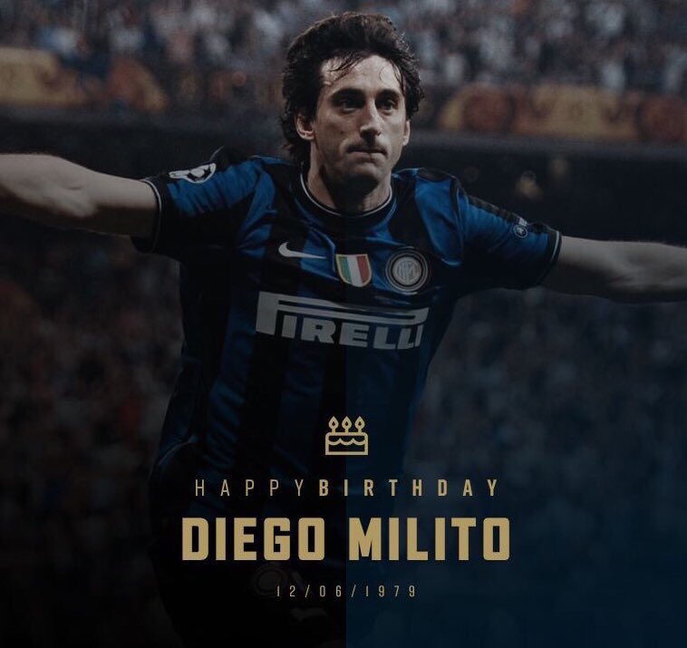 Happy Birthday Diego Milito will always be our prince .. We have made history together ..   