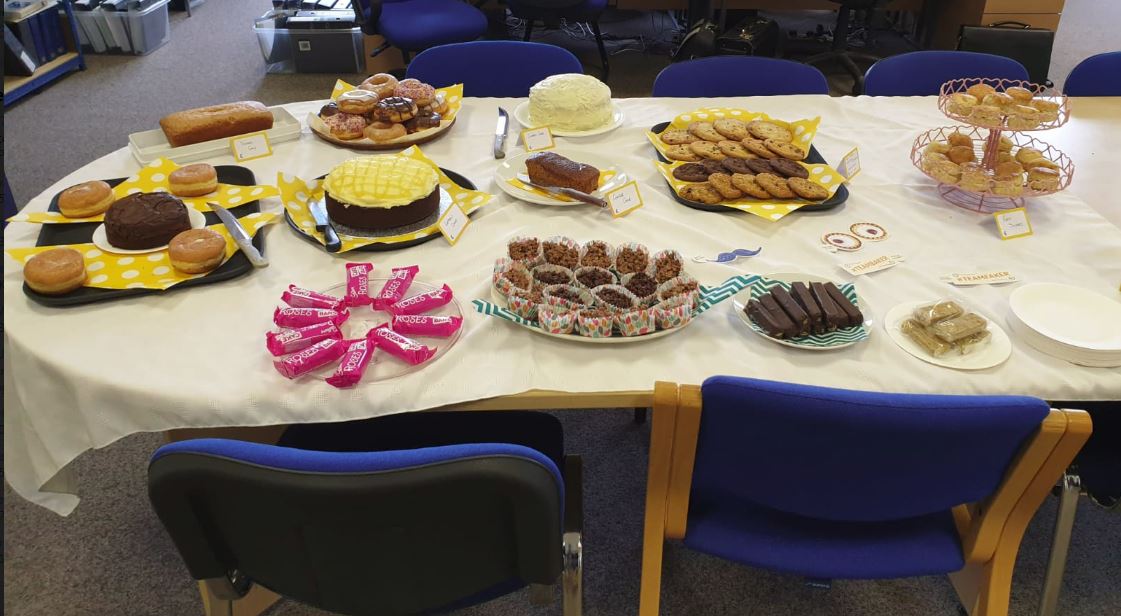 PooleWaterfield's tweet photo. We've had our office blooming great tea party today! We have had some amazing bakes from everyone, and raised money for a great cause. @mariecurieuk 

#TheBloomingGreatTeaParty #Mariecurie https://t.co/owb2sme6CA