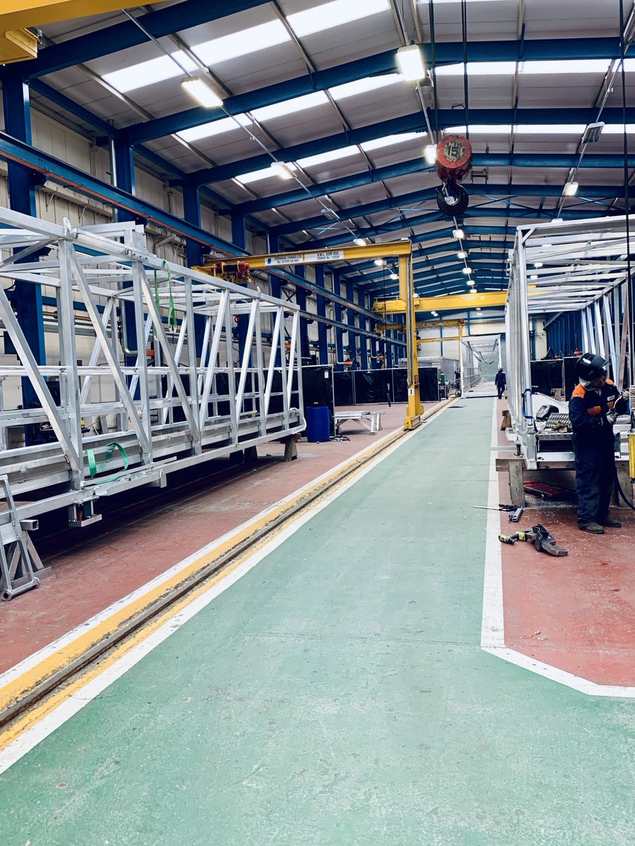 tynegangway's tweet photo. A sneaky peek at one of our new fabrication workshops.  #aluminiumgangways
#gangways
#fabrication https://t.co/QoeX5zOKEN