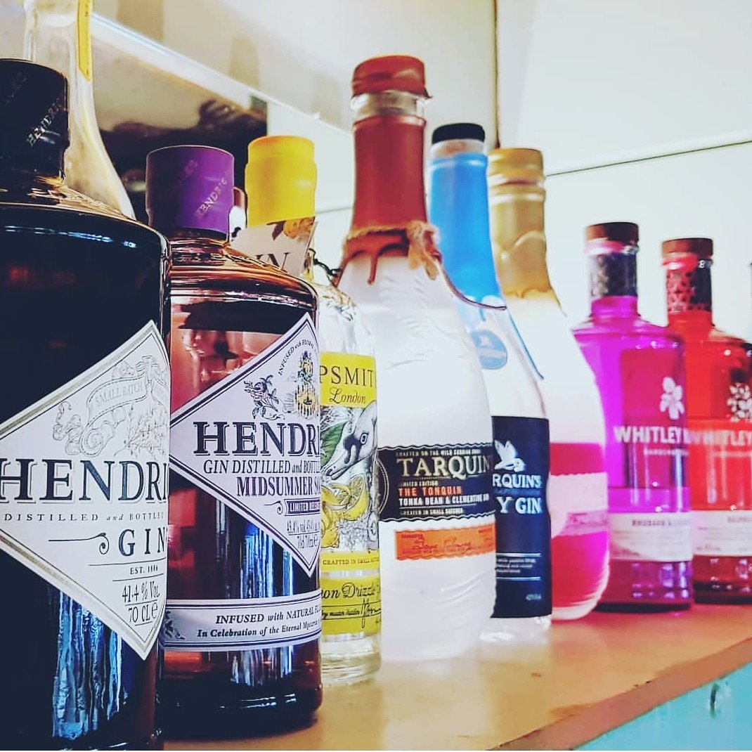 This is just a taster of the gin menu we have on offer here at Hedley Wood at The Woodman Bar