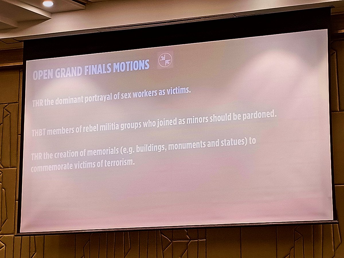 pidconline's tweet image. Below are the #PIDC2019 GRAND FINALS motions, with the theme Vulnerabilities.

#SetTheMotion