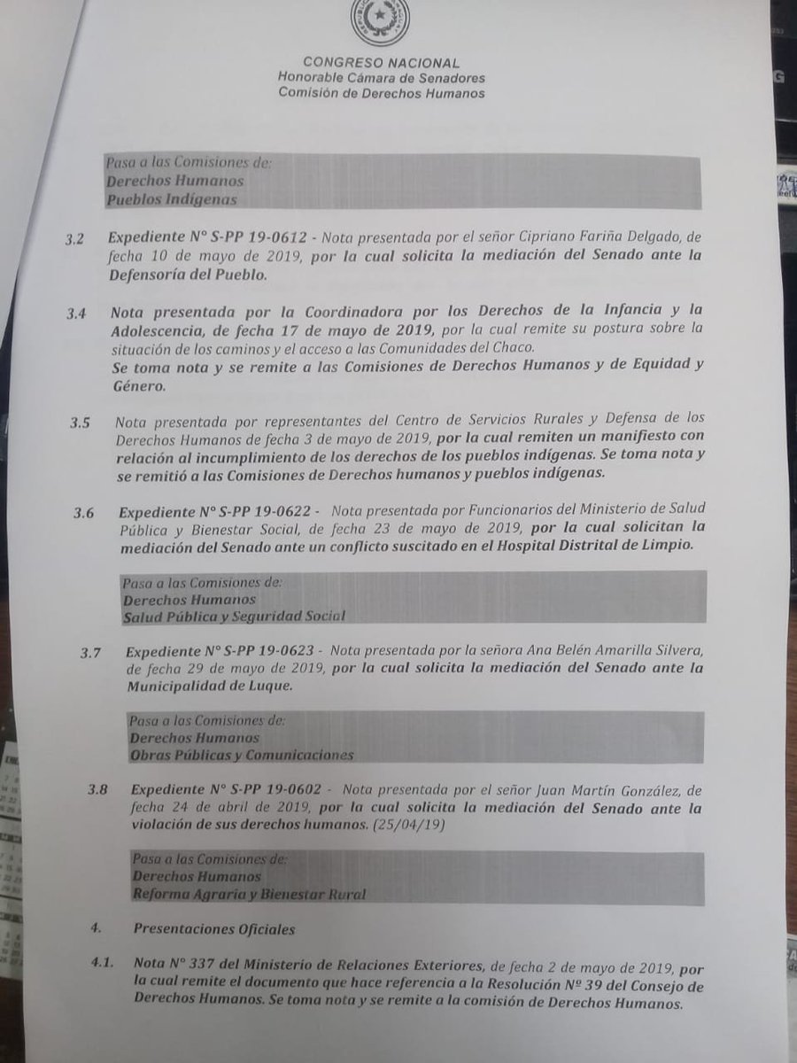 oac_senado's tweet photo. 📜#Agenda| Hoy Mié 12/junio, reunión de comisiones:

08.00: #DerechosHumanos
08.30: #RelacionesExteriores
09.30: #ReformaAgraria
09.45: #Legislación https://t.co/iDk7BPAOZk
