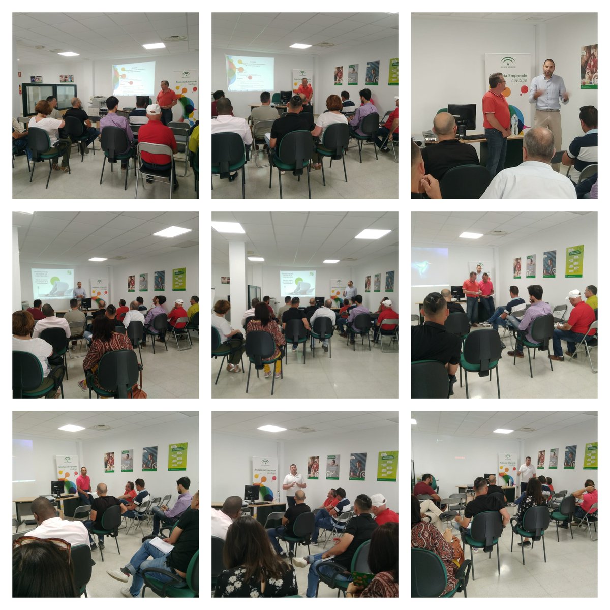 cadealmeria's tweet photo. #Estasucediendo en el #CADEHuércalOvera #Almería Jornadas: "Energías limpias 🌿, nuevas oportunidades de #empleo y de #negocio" #SomosEmprende https://t.co/dbMCEXfBVd