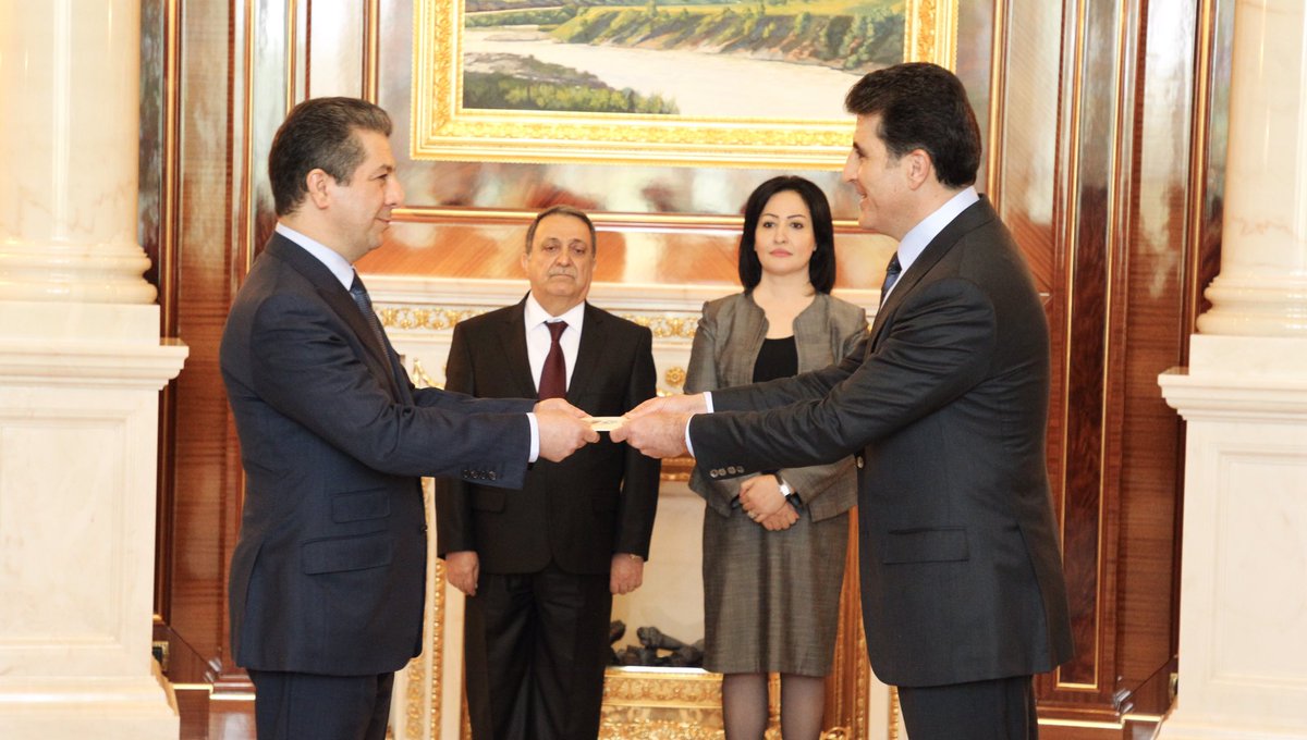 masrourbarzani's tweet photo. I’m humbled by the support and confidence of President @masoud_barzani and KDP to serve as the next Prime Minister. To the Kurdistan Parliament, and every faction in the assembly, and to the President of the Kurdistan Region, I thank you for the trust you have bestowed- mb. https://t.co/Me6tRtk8aG