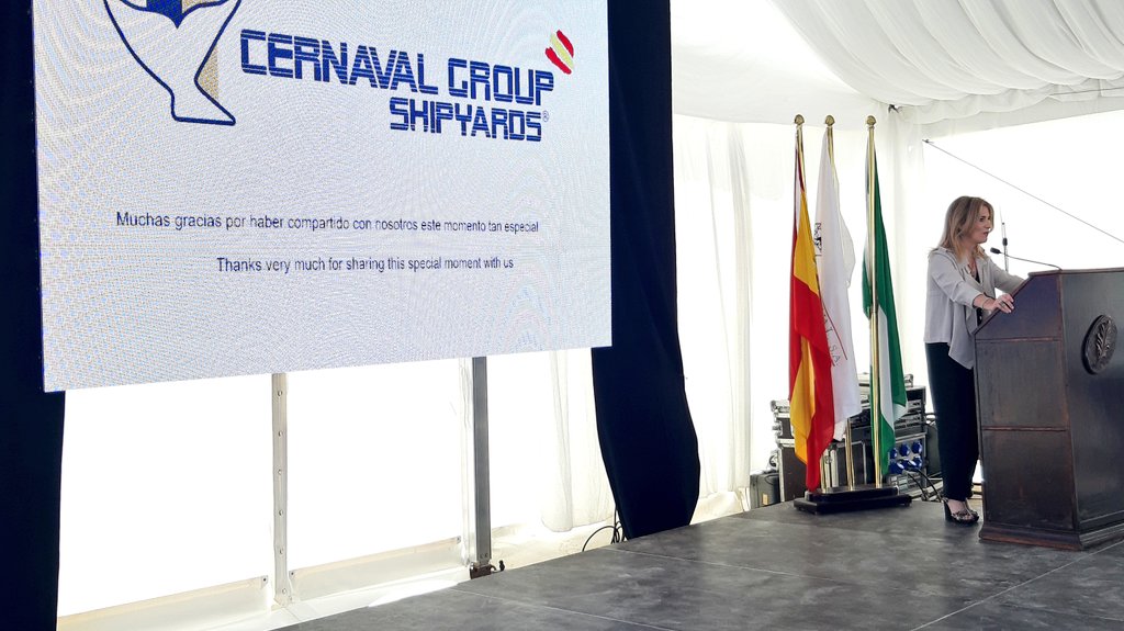 JuntaCG's tweet photo. ⛴@AnaMestrePP y @evapajaresr acompañan en San Roque a #Cernaval en la inauguración del nuevo dique flotante que liderará el futuro del sector naval en la reparación y mantenimiento de los barcos
✅Orgullosos de una empresa andaluza que hará que la provincia sea más competitiva https://t.co/3aYwO8VHY2