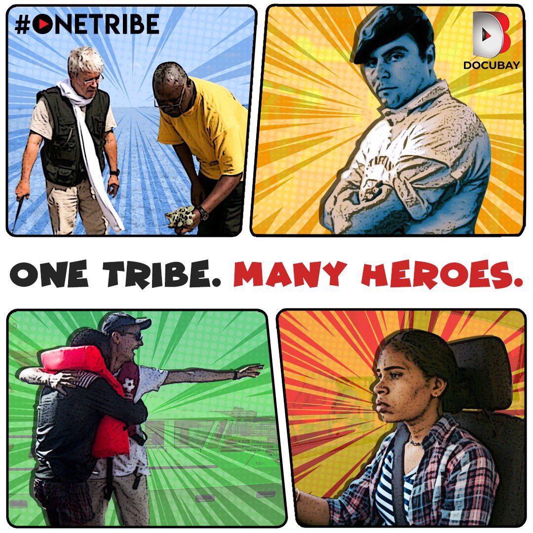 onetribedocubay's tweet photo. Whether they are rescuing refugees in the Mediterranean or fighting for the rights of women, these are the real-life superheroes who are out to save, assist &amp; inspire. Meet them on #DocuBay. #OneTribe #StreamingDocumentaries #WizardsofH20 #Vigilante #GangwayToAFuture #WhereToMiss https://t.co/DrX4SPMpEX