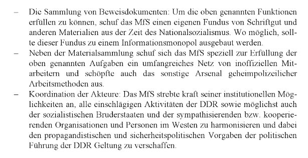 14/ The idealism against fascism soon gave way to the functionality of relevant persons with an NS past for the Ministry of State Security, which recruited ex-Nazis as unofficial employees for the expansion of its surveillance network against the general population of the GDR.