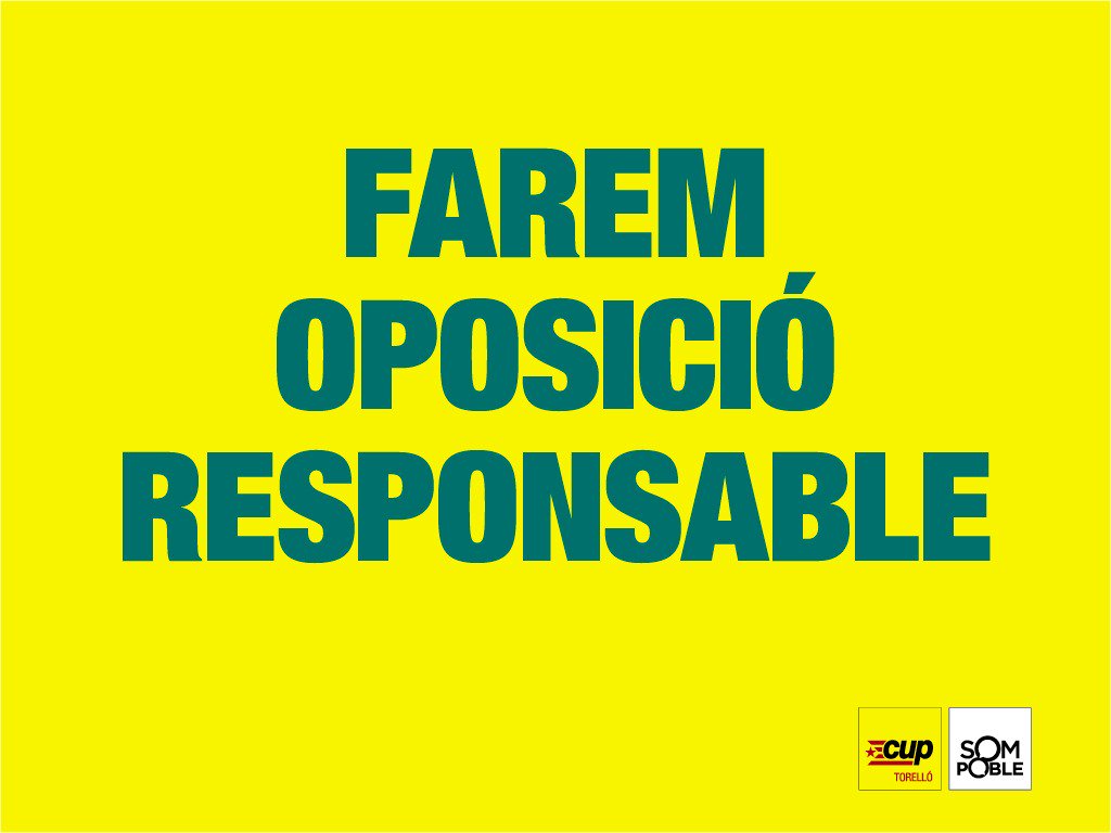 cuptorello's tweet photo. 📝 COMUNICAT | ERC rebutja la proposta de la CUP Torelló - Som Poble per formar un equip de govern conjunt #CUPTSP https://t.co/379ZVMhU1Y