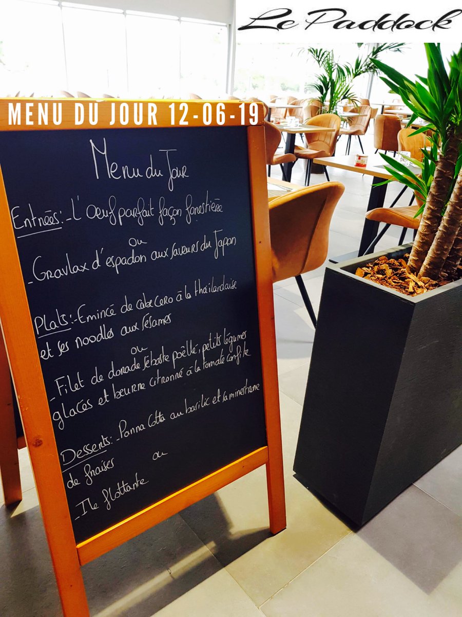 LePaddockMtp's tweet photo. 👋🏽 Menu du jour  🍴 12-06-19 bon appétit 
#MONTPELLIER #BonAppetit https://t.co/4rOP6wuC9B